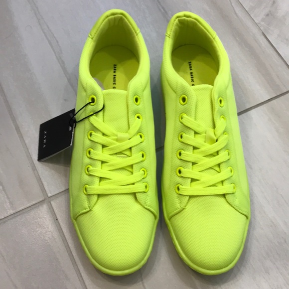 zara neon sneakers